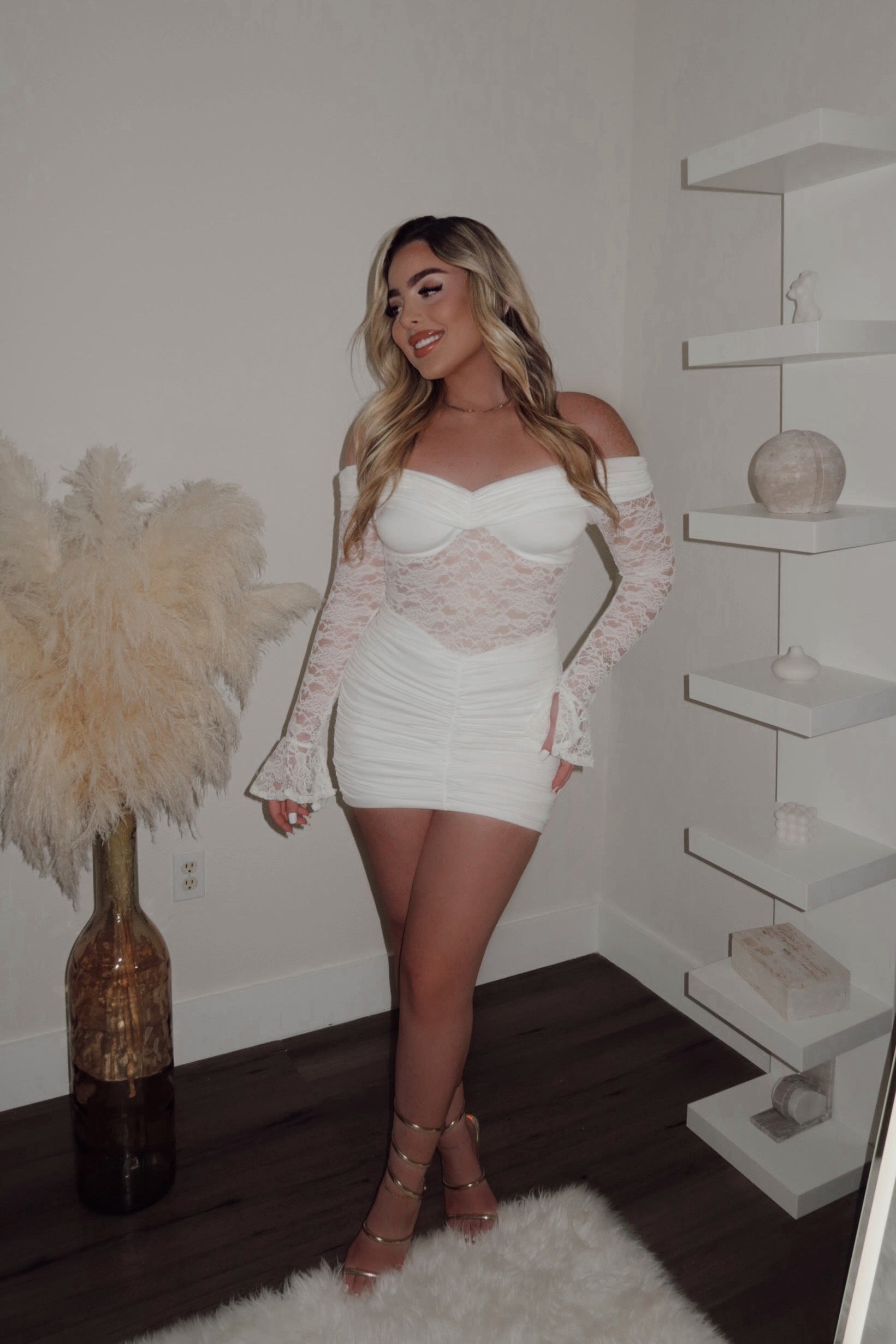 White Swan Mini Dress