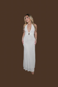 Pearl Drape Maxi Dress
