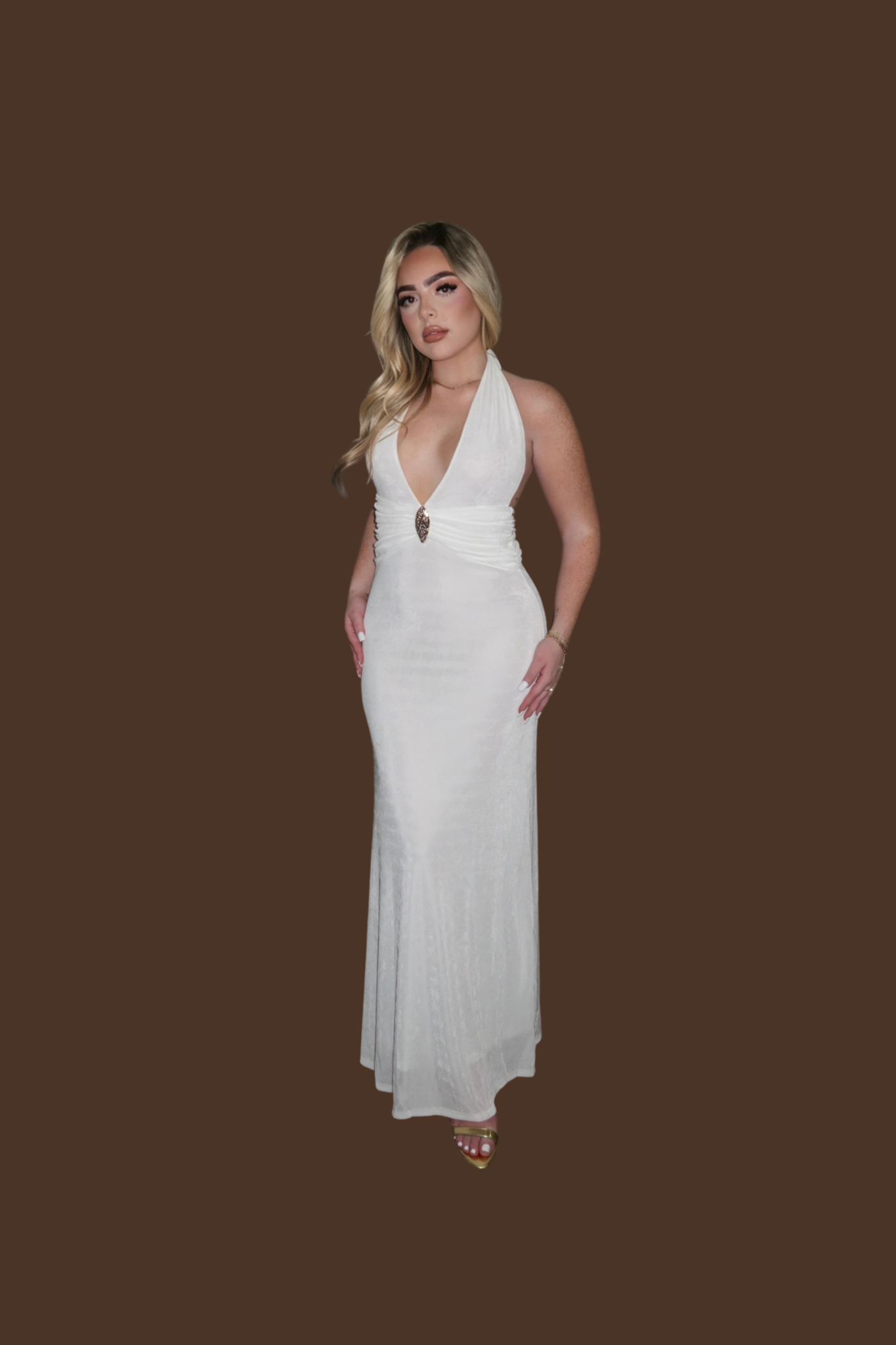 Pearl Drape Maxi