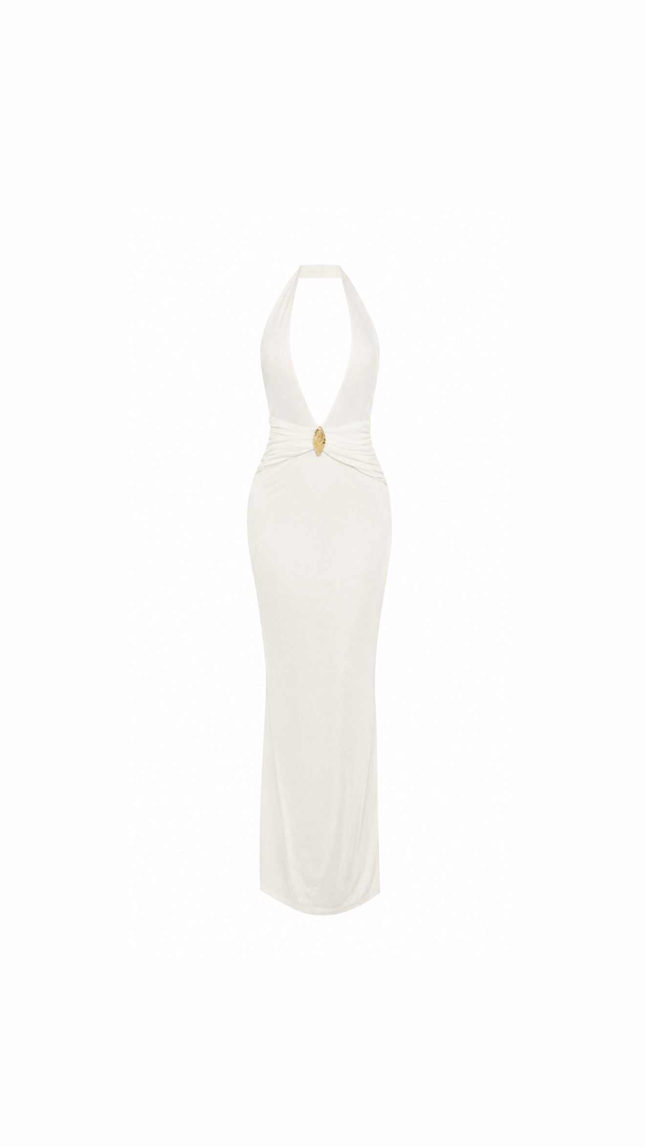 Pearl Drape Maxi Dress
